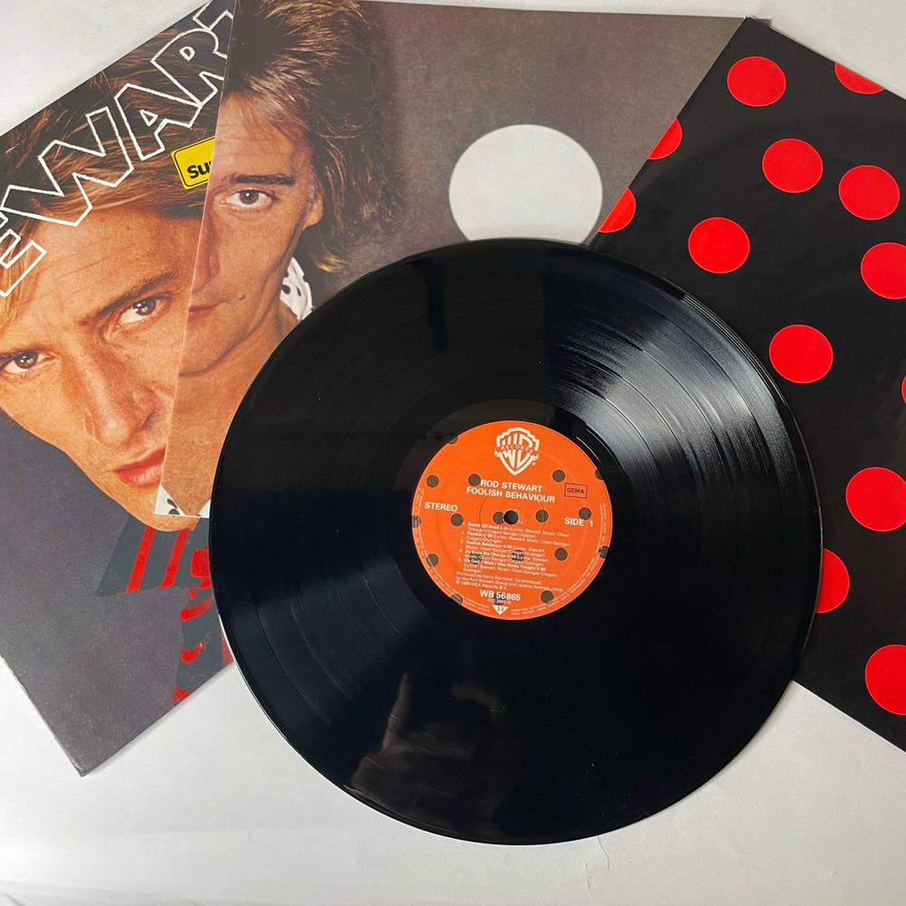 Винтажная виниловая пластинка LP Rod Stewart Foolish Behaviour (Германия 1980) (С Плакатом)