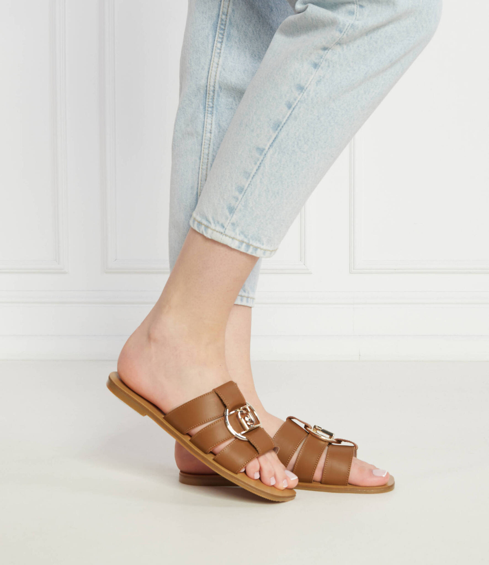 Шлепанцы кожаные saba 08 Liu Jo - коричневый(SA4119 P0102)