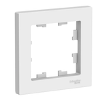Рамка Systeme Electric 1-м ATLAS DESIGN белая ATN000101
