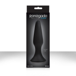 Большая черная анальная пробка Renegade Sliders Large - 15,2 см.