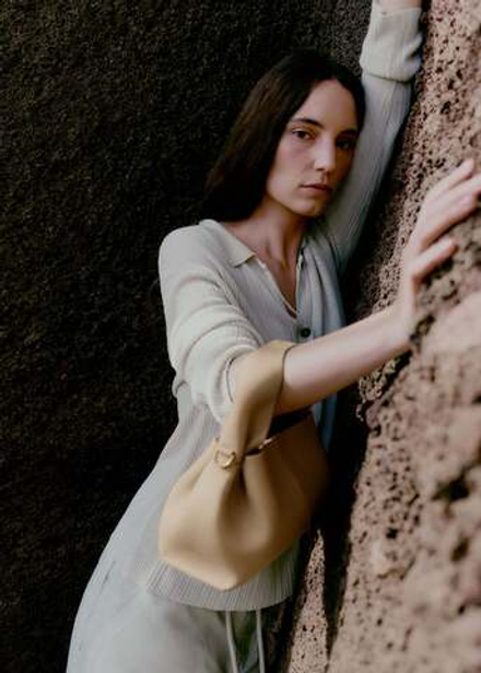 POLENE СУМКА NUMERO NEUF MINI, ПЕСОЧНЫЙ