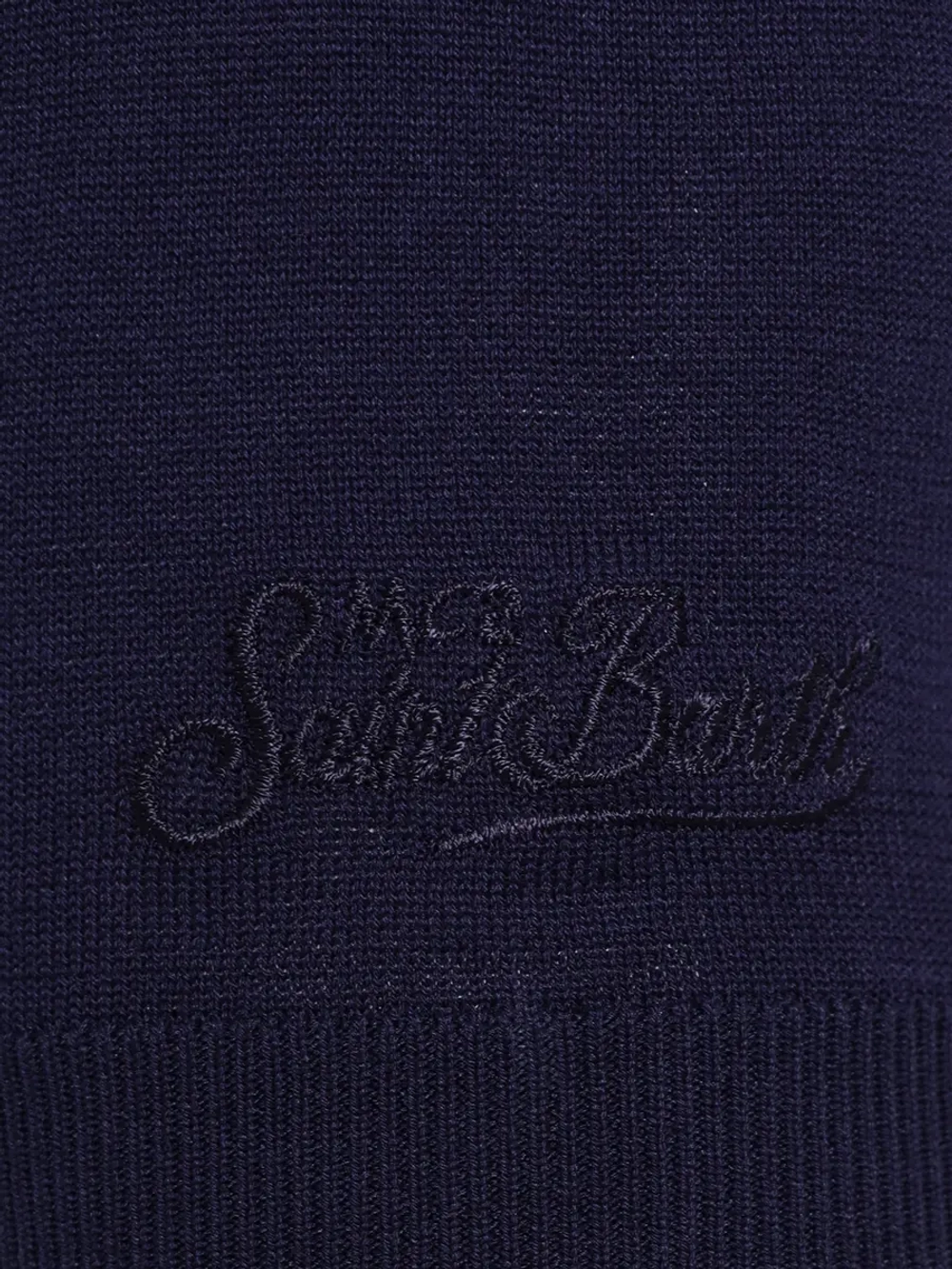 Поло Saint Barth Sloan темно-синий шелк