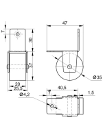 Мебельные колеса, выдвижные ролики диванов, шкафов, кроватей
