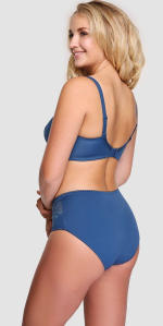 Классические трусики-слипы из эластичного полотна (Размер: 44) (Цвет: синий)