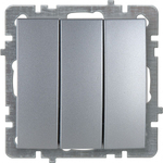 Выключатель 3-кл Nilson Touran Орех