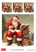 Трансфер для декупажа переводной рисунок для поверхностей новогодний 086
