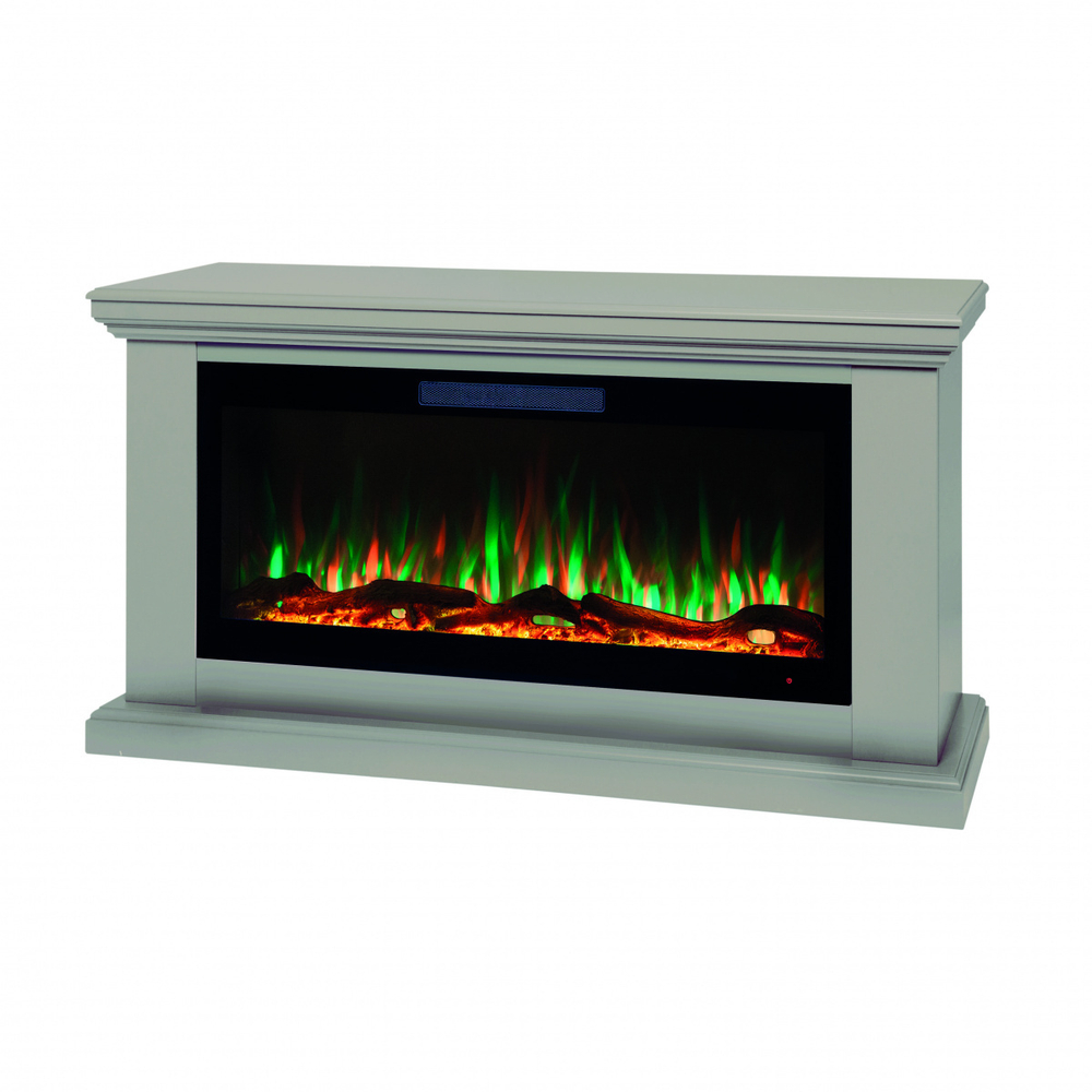 Электрокамин RealFlame Miranda 42 BG кашемир c Diamond 42, с муляжом дров и кристаллами