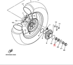 Подшипник ступицы Yamaha 93306-20348-00