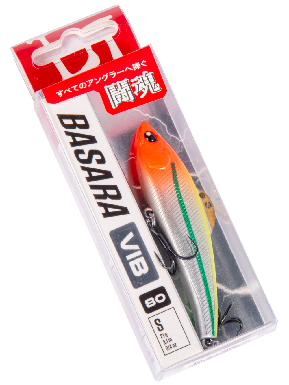 Воблер вертикальный Lucky John BASARA VIB S 80, цвет 336