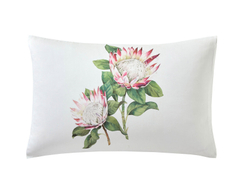 Постельное белье Exuberance Fuchsia Blanc des Vosges 2 спальное евро Зеленый / Белый / Розовый