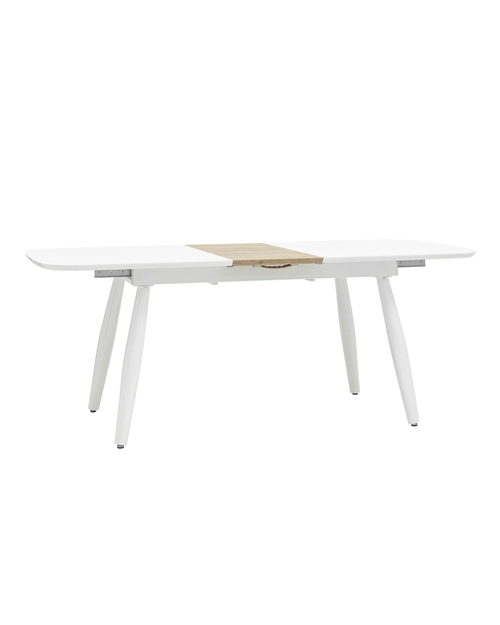 Стол обеденный Чикаго раскладной 160-200*90 белый