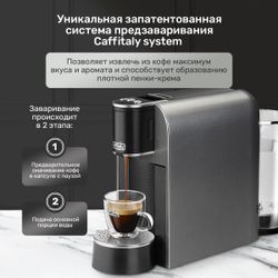 Кофемашина капсульная Caffitaly System S33 Arka Titanium (титан/серая)