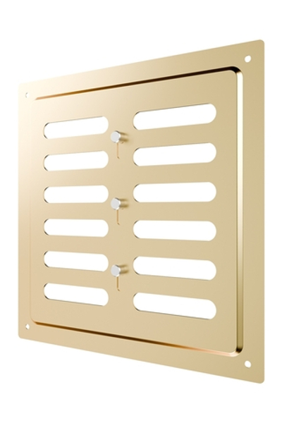 Решетка вентиляционная MER регулируемая 200х200 окраш.сталь Gold ERA