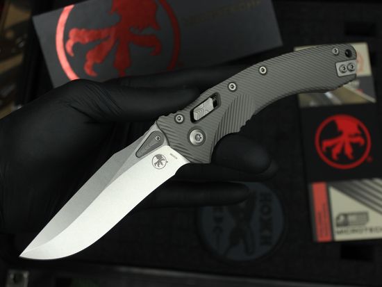 Нож Microtech Amphibian 137RL-10FLNC клинок из стали M390MK, рукоять Aluminum