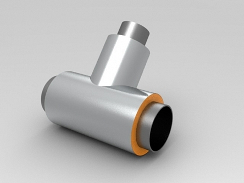 Тройник стальной переходной эл/св 720х8,0-89х4,0-1-ППУ-ОЦ