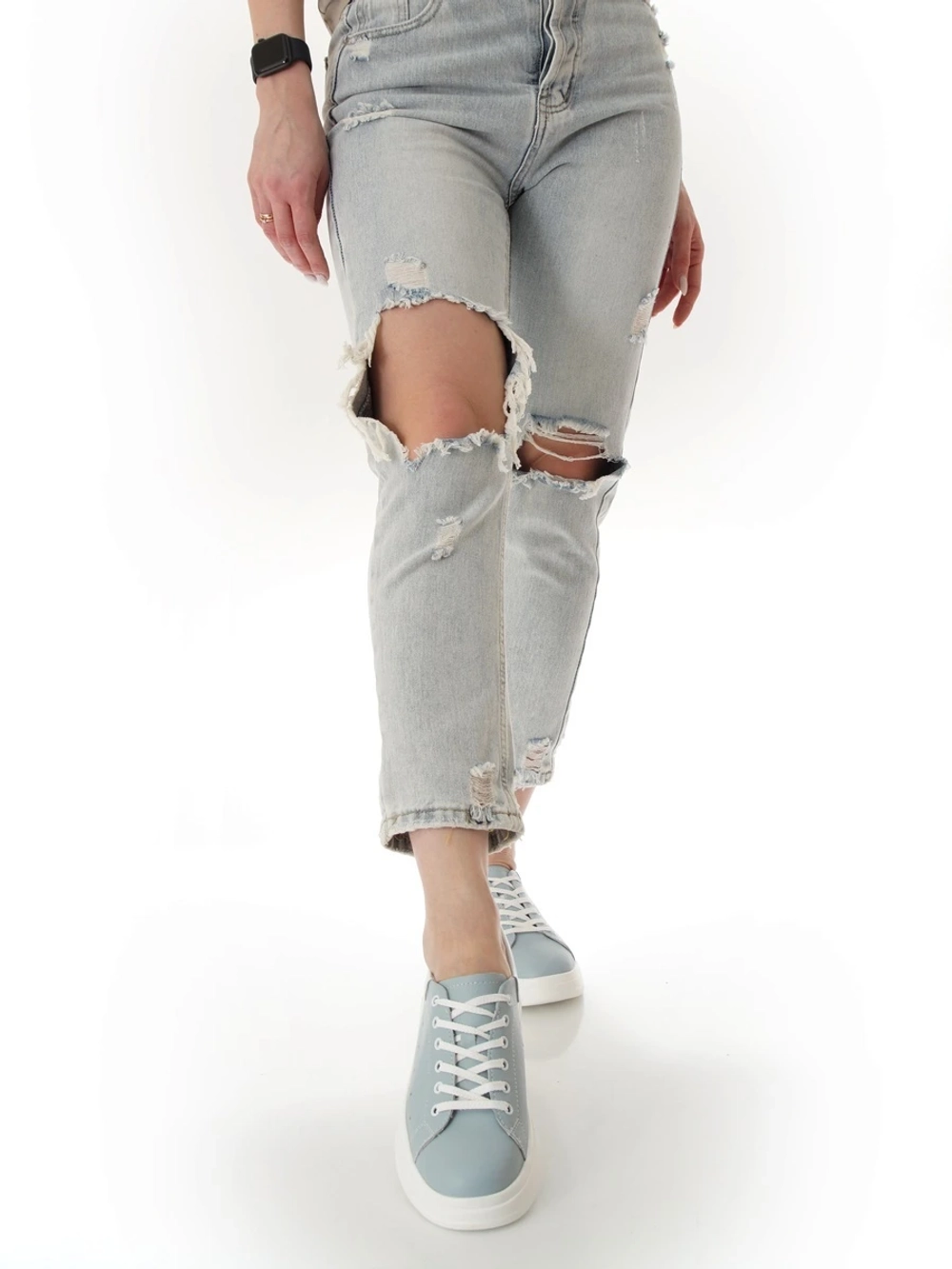 Кроссовки женские летние натуральная кожа