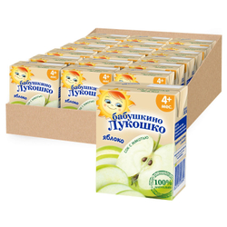 Сок Бабушкино Лукошко яблоко с мякотью 200мл с 4 месяцев