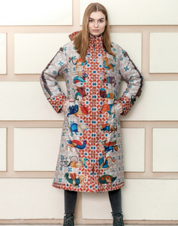 Пальто "Мифология", по мотивам фантастических существ со страниц Псалтыри Латтрелла