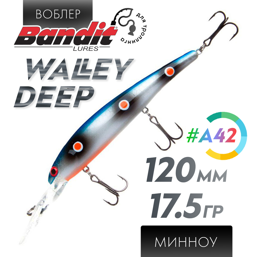 Воблер Bandit Walleye Deep (120мм, 17.5гр)