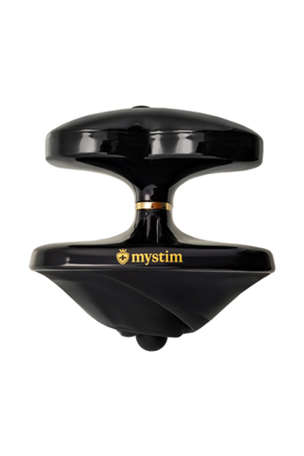 Вибратор Mystim Heart s Desire с электростимуляцией, силикон, черный, 6,7 см