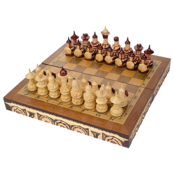 Шахматы резные ручной работы дорожные деревянные складывающиеся slchess30