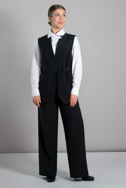 Жилет женский 4409зп, черный #70Ч064409зп