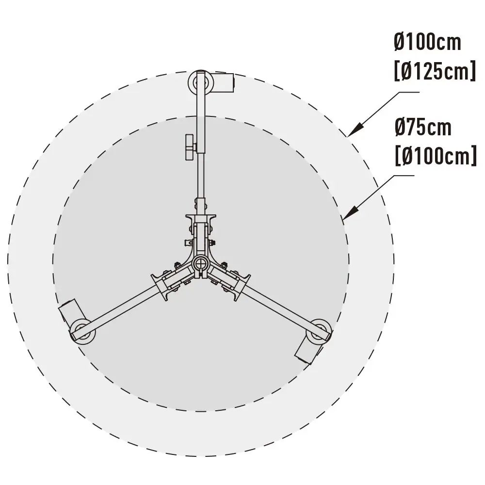 База KUPO 340 ROLLER STAND BASE на колесах