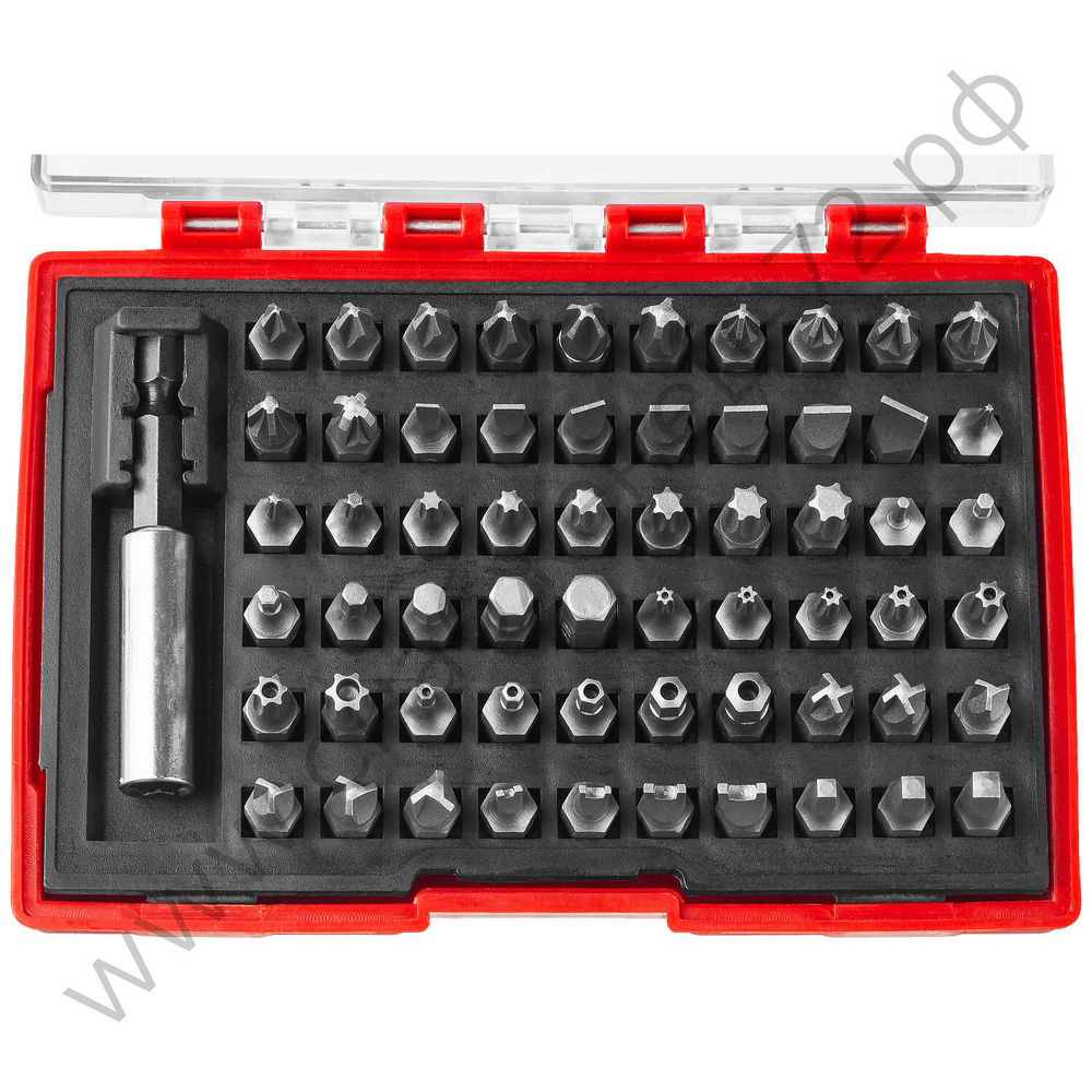 ЗУБР MX-61 61 шт, Набор бит с адаптером (26089-H61)