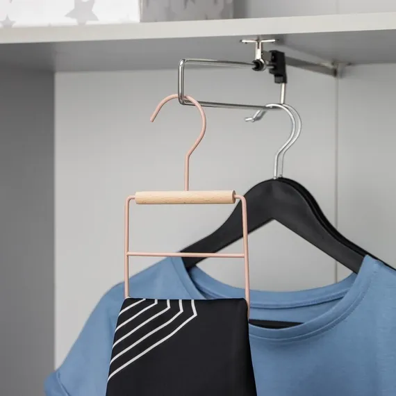 Вешалка для ремней и шарфов SAVANNA Wood, 11,3×24×1,1 см, цвет розовый