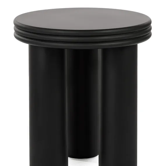 Кофейный стол Lador Ø40х44 см, черный матовый