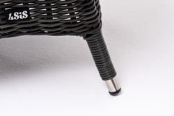 "Равенна" кофейный стол из искусственного ротанга, цвет графит