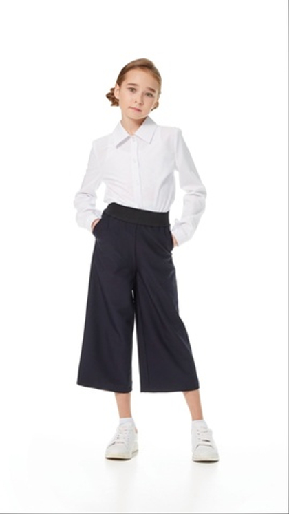 Кюлоты трикотаж чёрного цвета