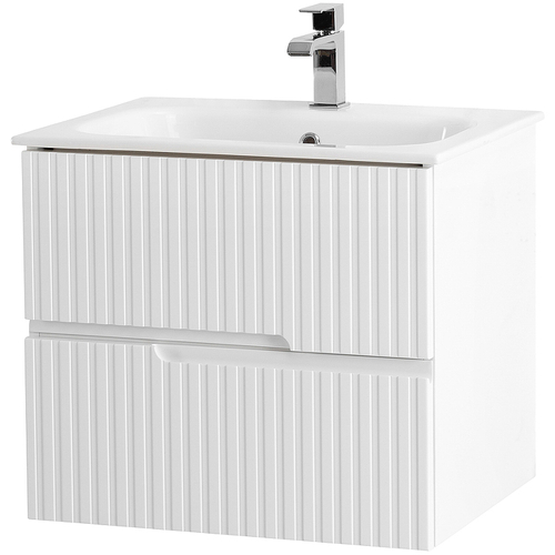 Тумба под раковину Cezares Duet 60 DUET-600-2C-SO-BO подвесная Bianco Opaco