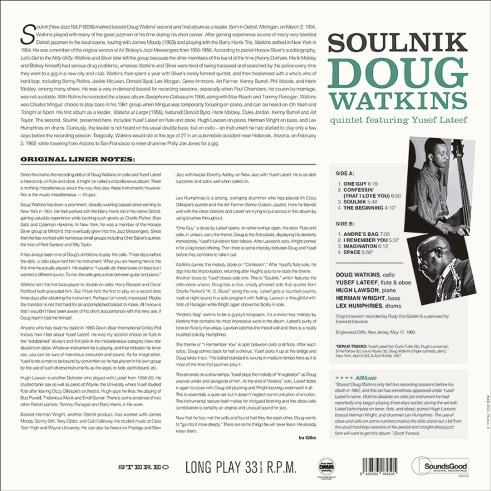 Doug Watkins / Soulnik (LP)