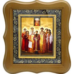 Царская семья. Икона на холсте.