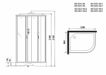 Душевая кабина Niagara Classic NG-3312-14P 120х80