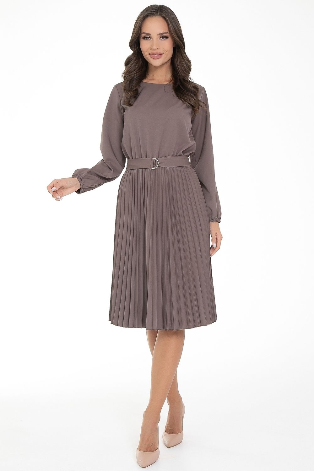 Платье Триумф (гофре,латте) Diolche