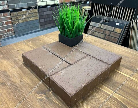 ЛСР,  Коричневый Мюнхен, 200x100x50 - Клинкерная тротуарная брусчатка