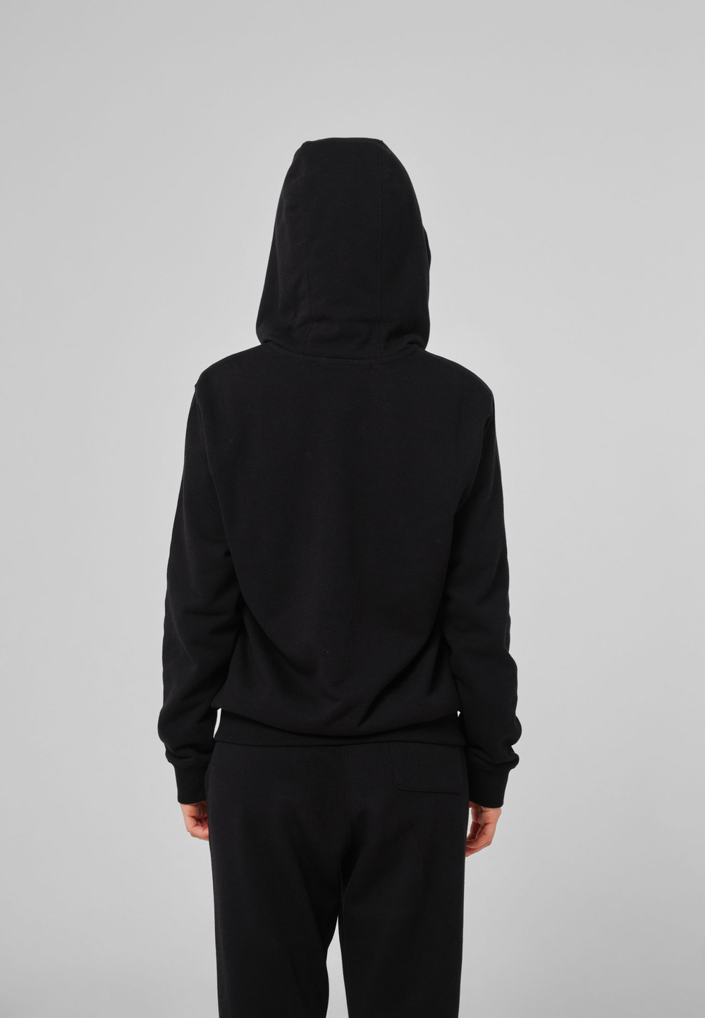 Кофта на замке с капюшоном трикотаж ARGYMAQ BLACK
