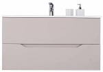 Тумба с раковиной Orange Line Li-100TuL+Ra латте матовый