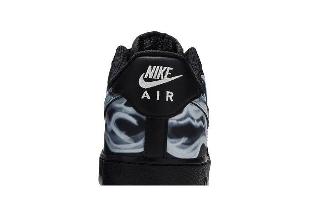 Кроссовки Nike Air Force 1 Skeleton 'Black On Black'