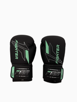Перчатки боксерские Fighter черно-бирюзовые