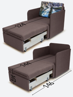 Кресло-кровать "Миник" с подлокотниками, купон Пейзаж