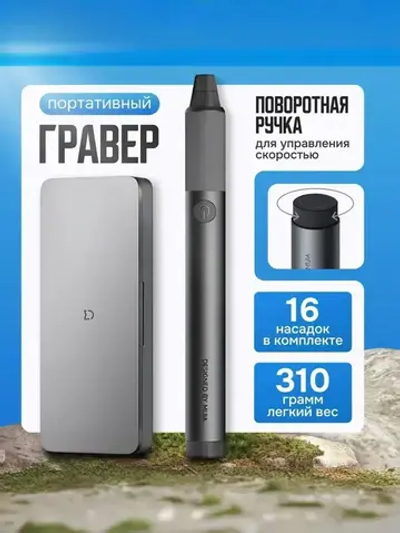 Гравер аккумуляторный беспроводной с насадками Xiaomi Mi Home Appliances Sharpening Pen