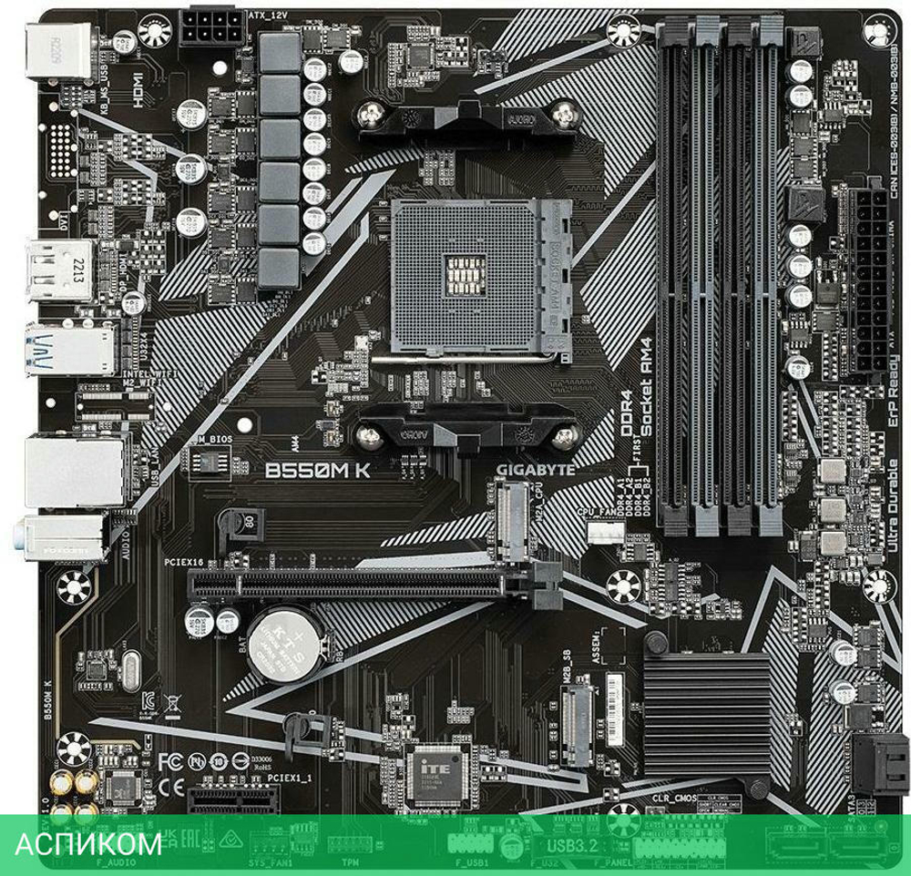 Материнская плата GigaByte B550M K DDR4