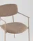 Стул с подлокотниками Talio, коричневый, бежевые ножки