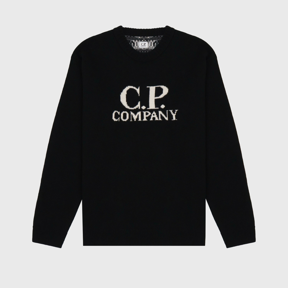 Свитер C.P. Company Lambswool Google Knit Black