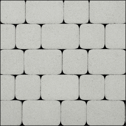 Тротуарная плитка КЛАССИКО - Стоунмикс Белый, комплект из 2 видов плит