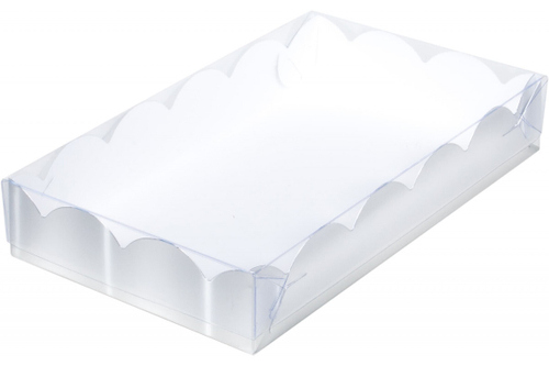 Коробка для пряников и печенья с прозрачной крышкой 200х120х35 мм