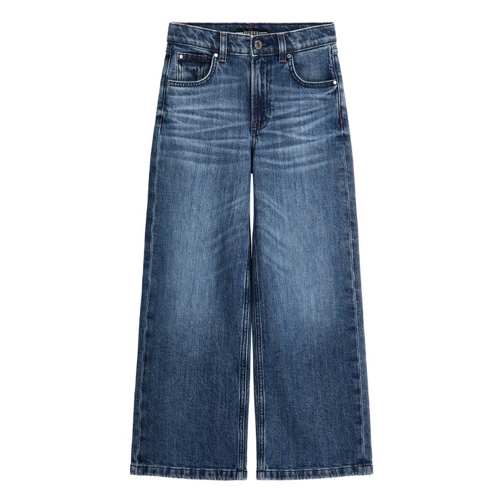 Брюки джинсовые GUESS Синий/Выбеленный Девочка